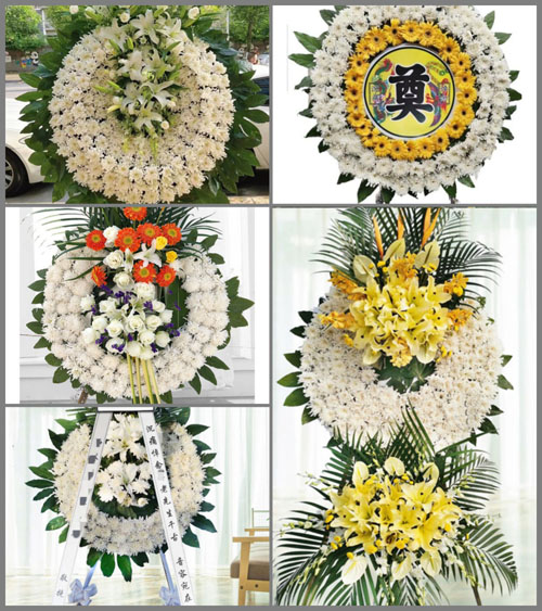 青海海南州贵德县河阴镇城东村花圈速递